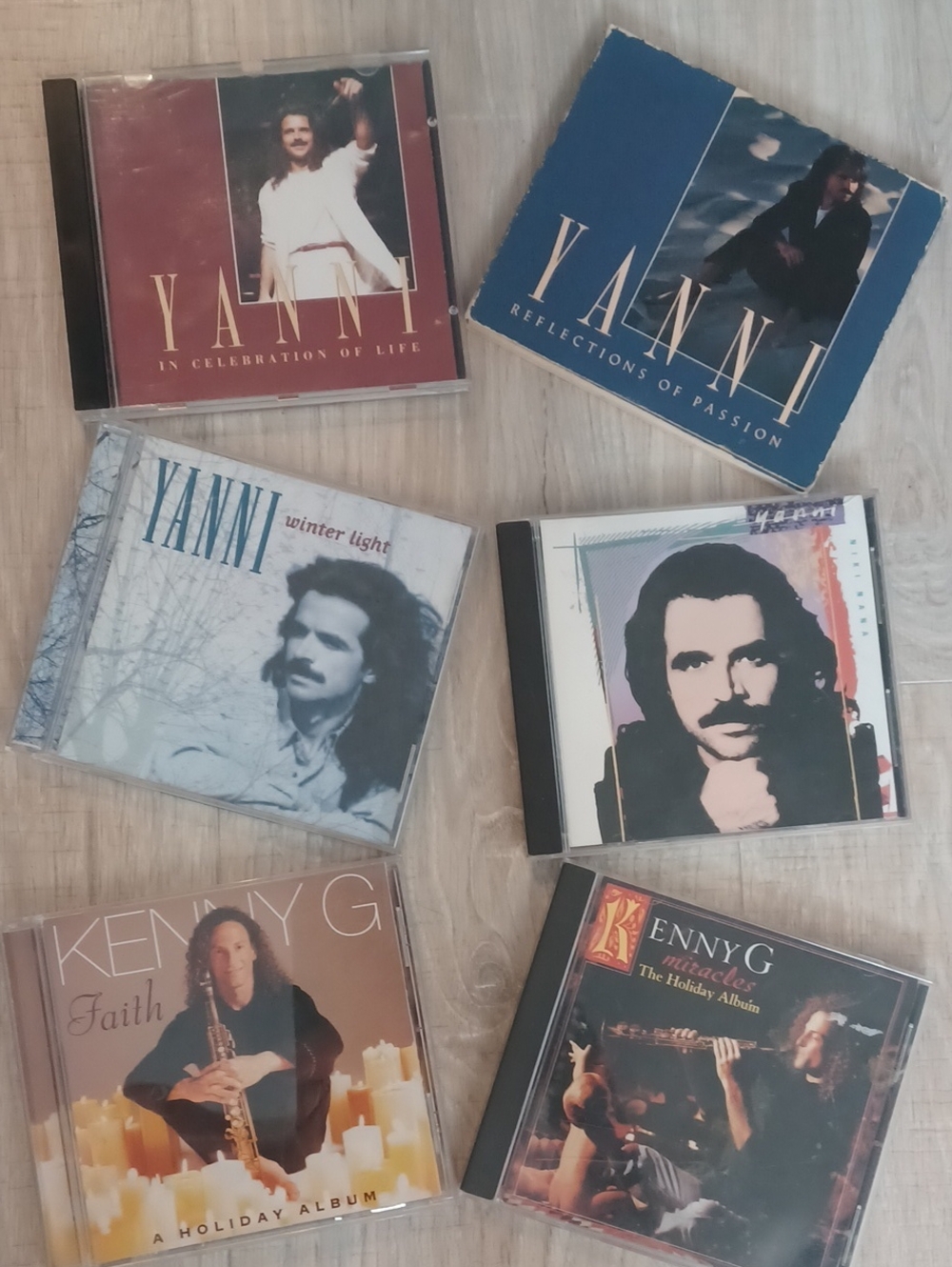 SIX CD Bundle of Yanni and Kenny G classics. Relax Tranquil, Meditation, Holiday